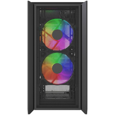 ������ Powercase Alisio Micro Z3B ARGB V2, Tempered Glass, 3x 120mm ARGB fan, ������, mATX  (CAMZB-A3-V2)