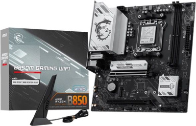 ����������� ����� MSI B850M GAMING WIFI, Socket AM5, AMD B850, mATX, Ret