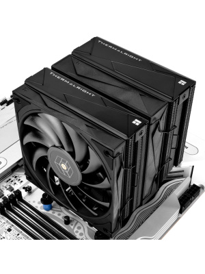 ����� Thermalright Royal Knight 120 Black Soc-AM5/AM4/1200/1700/1851 ������ 4-pin 28.4dB Al+Cu Ret (RK120-BL)