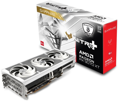 ���������� AMD Radeon RX 9070 XT Sapphire Nitro+ PhantomLink Polar Edition OC 16GB (11348-09-20G)