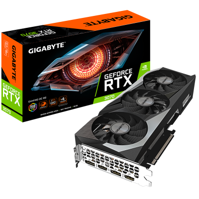   RTX3070 8192Mb Gigabyte GV-N3070GAMING OC-8GD V2 LHR 256 GDDR6 1815/14000/HDMIx2/DPx2/HDCP Ret