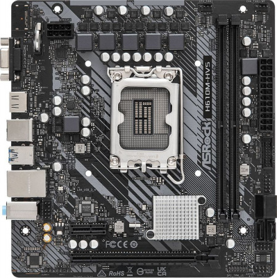 ����������� ����� ASROCK H610M-HVS, LGA 1700, Intel H610, mATX, Ret
