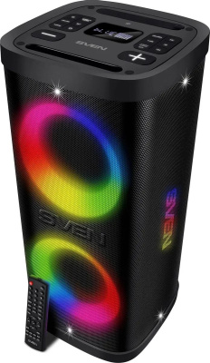 ��������� ������� 2.0 SVEN PS-950 ������ (2x80 W, IPx4, mini Jack, 2 � 6.35 �� Jack, USB, NFC, Bluetooth, FM, micro SD, ���, 2 x 4400 �A, LED ���������)