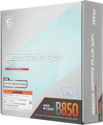 ����������� ����� MSI B850M GAMING PLUS WIFI SocketAM5 AMD B850, mATX, Ret