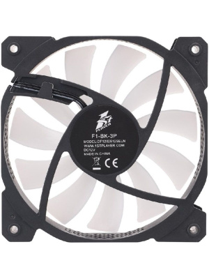 ���������� 1STPLAYER F1 Black / 120mm FRGB 12V 3pin 0.25A 1100rpm 41.9cfm 23.2dBA / Bulk