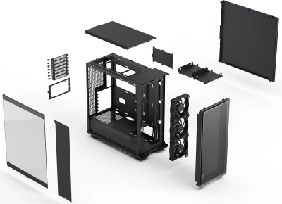 ������ �� Fractal Design Epoch Black TG Light Tint, ��� ��, Midi-Tower, ������ (FD-C-EPO1A-02)