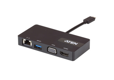        USB-C ATEN UH3232 Multiport Dock with Power Pass-Thru