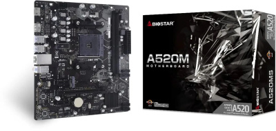 ����������� ����� Biostar A520MS, SocketAM4, AMD A520, mATX, Ret
