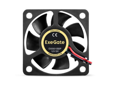 Exegate EX295222RUS ���������� 12� DC ExeGate EX05015B2P (50x50x15 ��, 2-Ball (������� ���������������), 2pin, 6000RPM, 33dBA)