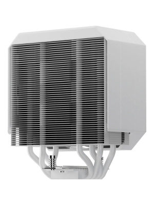 ����� upHere UP1TC4 White / 4HPx6mm, 230W TDP, single tower, 1x120mm fan, 600-1650RPM, 68 CFM, 25dBA, ARGB cover / UP1TC4