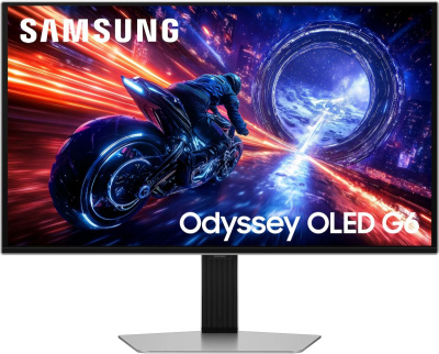 ������� Samsung 27" Odyssey OLED G6 G60SF S27FG602SI QHD (2560x1440), OLED, 500Hz, Silver