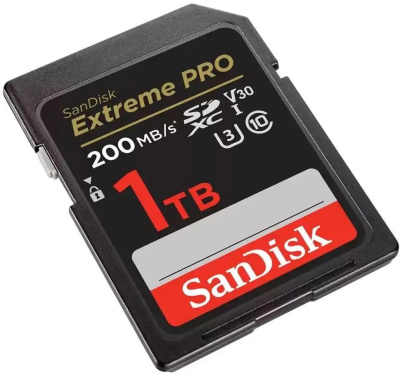 ����� ������ SanDisk Extreme Pro SD UHS I 1TB Card for 4K Video for DSLR and Mirrorless Cameras 200MB/s Read & 140MB/s Write