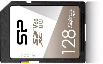 ���� ����� SDXC 128GB Silicon Power SP128GBSDXJV6V10 Superior Pro V60 w/o adapter