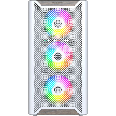 ������ Montech XR Wood White / ATX / 4x120mm ARGB fans / XR WOOD (W)