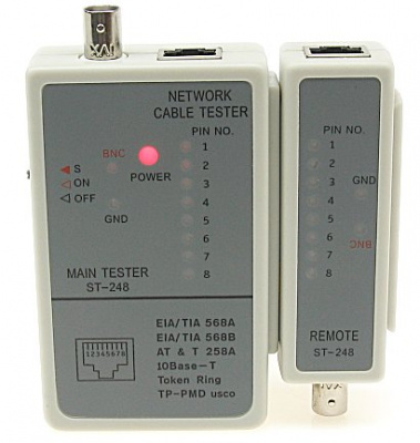 LAN  ST-248  RJ-11, RJ-12, RJ-45, BNC