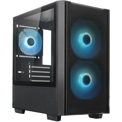 ������ XASTRA  A400M 3ARGB-C6 Black mATX/ Mesh/ Screwless TG+Mesh/2x140mm + 1x120mm FC ARGB PWM fans/Argb+PWM HUB 6port/ A400M-2FC14A-1FC12A-C6