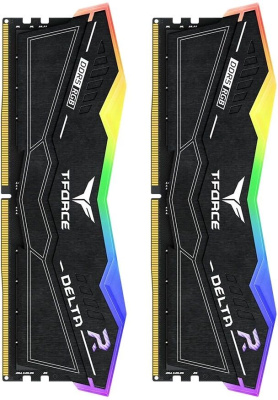 ������ ������ DDR5 TEAMGROUP T-Force Delta RGB 32GB (2x16GB) 6000MHz CL28 (28-36-36-76) 1.40V / FF3D532G6000HC28ADC01 / Black