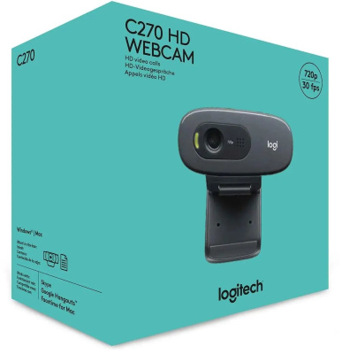 Web-������ Logitech HD Webcam C270, Black 960-000999