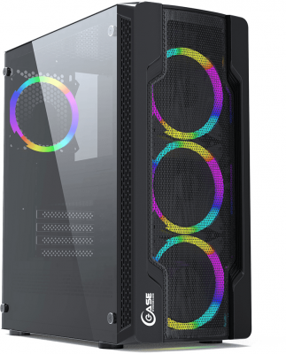 ������ Powercase Mistral X4 Mesh LED Black (CMIXB-L4)