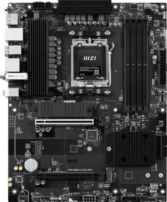 ����������� ����� MSI PRO B850-S EVO WIFI, Socket AM5, AMD B850, ATX, Ret