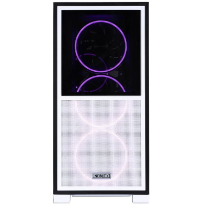 ������ 1STPLAYER INFINITY IF8 ARGB White / E-ATX / 4x140mm ARGB fans / IF8-WH-4FO7-14-W