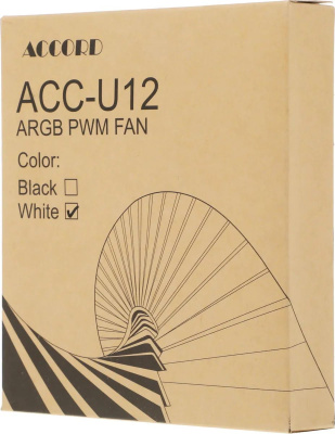 ���������� ��� ������� Accord ACC-U12 ARGB 120 ����� 4-pin 27�� (ACC-U12 ARGB WHITE) brown box