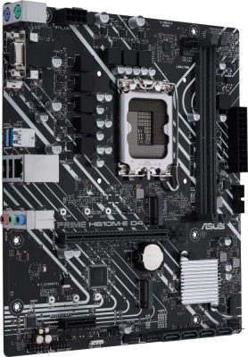 ����������� ����� ASUS PRIME H610M-E D4-CSM Socket 1700, Intel H610, 2xDDR4, PCI-E 4.0, 2xUSB 3.2 Gen1, VGA, HDMI, DisplayPort, mATX