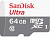 ���� ����� microSD 64GB SanDisk SDSQUNR-064G-GN3MN