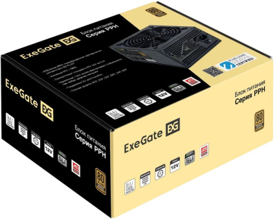 ���� ������� 800W ExeGate 800PPH EX282156RUS, 80+ Bronze, black, Color Box