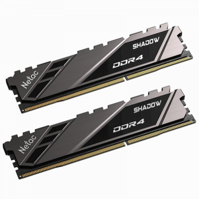   32Gb DDR4 3200MHz Netac Shadow (NTSDD4P32DP-32E) Grey,   (2x16Gb KIT)