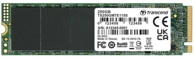 ���������� SSD 250Gb Transcend TS250GMTE115S, PCI-E 3.0 x4, M.2 2280