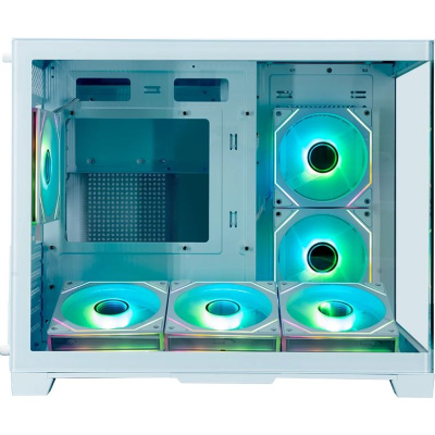 ������ XASTRA QW500M 6ARGB-C10-UC White mATX/Aquarium/Screewless/ 6x120mm ARGB PWM FM fans/Argb+PWM HUB 10port/Type-C/ QW500M-6FM12A-C10-UC-WH