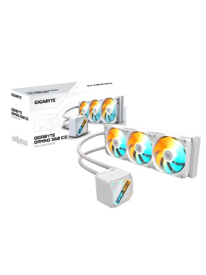 ���������� ������� ���������� GIGABYTE Gaming GME 360 ICE 3 x 120mm ARGB Fan, LGA 1200, LGA 1700, LGA 1851, AM5, AM4