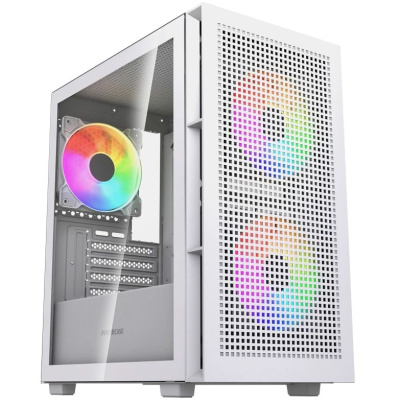 ������ Powercase Mistral SM05 ARGB, Tempered Glass, 3x120mm ARGB PWM fans, �����, mATX  (CMMSM05W-A3)