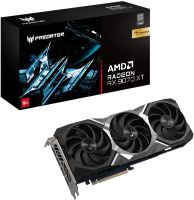 ���������� Acer Predator BiFrost AMD Radeon RX 9070 XT OC 16GB, GDDR6, Ret (DP.Z4FWW.P01)