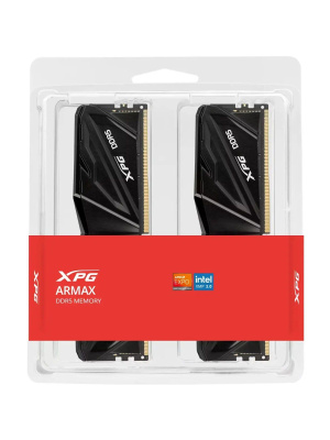 ����������� ������ ADATA ARMAX DDR5 DIMM 32GB 6400MHz 2*16GB 32-39-39 1.4V BLACK DUAL COLOR BOX