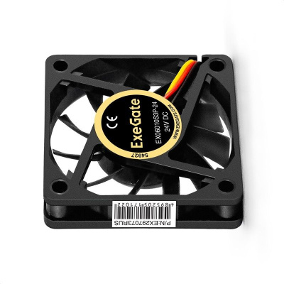 Exegate EX297073RUS ���������� 24� DC ExeGate EX06010S3P-24 (60x60x10 ��, Sleeve bearing (��������� ����������), 3pin, 3000RMP, 24,1dBA)