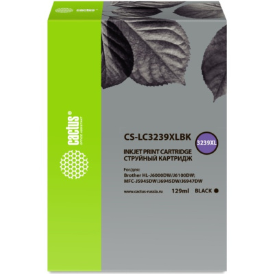 �������� �������� Cactus CS-LC3239XLBK ������ (129��) ��� Brother HL-J6000DW/J6100DW