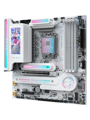 ����������� ����� Maxsun MS-iCraft B860M CROSS PRO B860, LGA1851, 4*DDR5, 1*PCIEx16, 1*PCIEx4, 3*M.2, 1*TypeC, 8*USB3.2Gen2, 2*USB3.2Gen1, 3*USB2.0, 4*SATA3.0, 5G, Type-C(DP), DP, HDMI, M-ATX, RTL