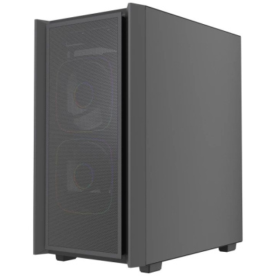 ������ Powercase Mistral SM03 ARGB, Tempered Glass, 3x120mm ARGB PWM fans, ������, mATX  (CMMSM03B-A3)