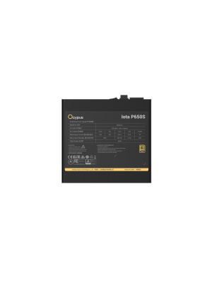 ���� ������� Ocypus Iota P650S, 650W, APFC, 80+ Gold, ATX 3.1, Fully Modular, 120mm Fan, Taiwan capacitors (P650S-GF)