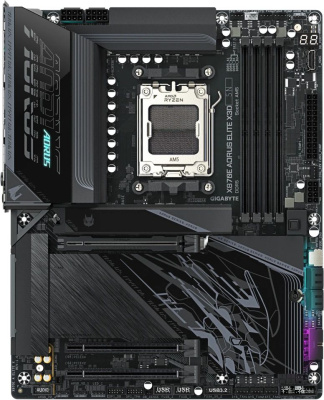 ����������� ����� Gigabyte X870E AORUS ELITE X3D, Socket AM5, AMD X870E, ATX, Ret