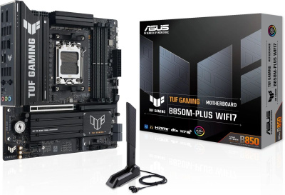 ����������� ����� Asus TUF GAMING B850M-PLUS WIFI7, Socket AM5, AMD B850, mATX, Ret 90MB1MU0-M0EAY0