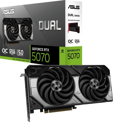 ���������� ASUS NVIDIA GeForce RTX 5070 OC 12Gb DUAL-RTX5070-O12G 90YV0M17-M0NA00