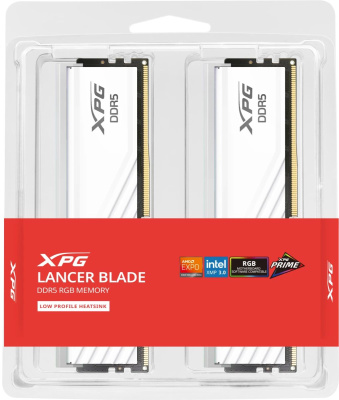 ������ DDR5 2x16GB 6000MHz A-Data AX5U6000C2816G-DTLABRWH XPG Lancer Blade RGB RTL PC5-44800 CL28 DIMM 288-pin 1.4� single rank Ret