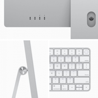  Apple iMac 24" Silver (M3/8Gb/256Gb SSD/MacOs) (MQR93ZP/A) (A )    EU