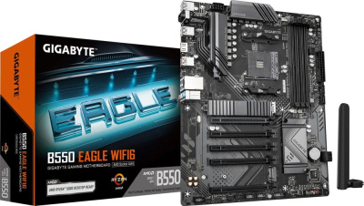 ����������� ����� Gigabyte B550 EAGLE WIFI6, SocketAM4, AMD B550, ATX, Ret