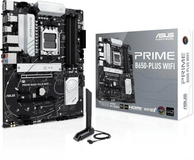 ����������� ����� ASUS PRIME B650-PLUS WIFI, SocketAM5, AMD B650, ATX, Ret 90MB1KP0-M0EAY0