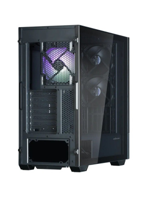 ������ ZALMAN Z10 DS, ATX, BLACK, WINDOW, built-in 15.6-inch FHD display, 2x3.5", 2x2.5", 2xUSB3.0, 1xUSB 3.1 Type-C, FRONT 2x120mm, REAR 1x120mm ARGB