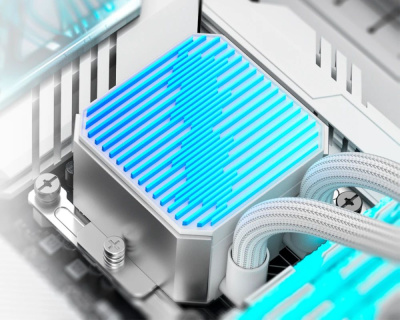 ������� �������� ���������� ID-Cooling DX240 Max Soc-AM5/AM4/1200/1700/1851 ����� 4-pin 300W Ret (DX240 MAX WHITE)